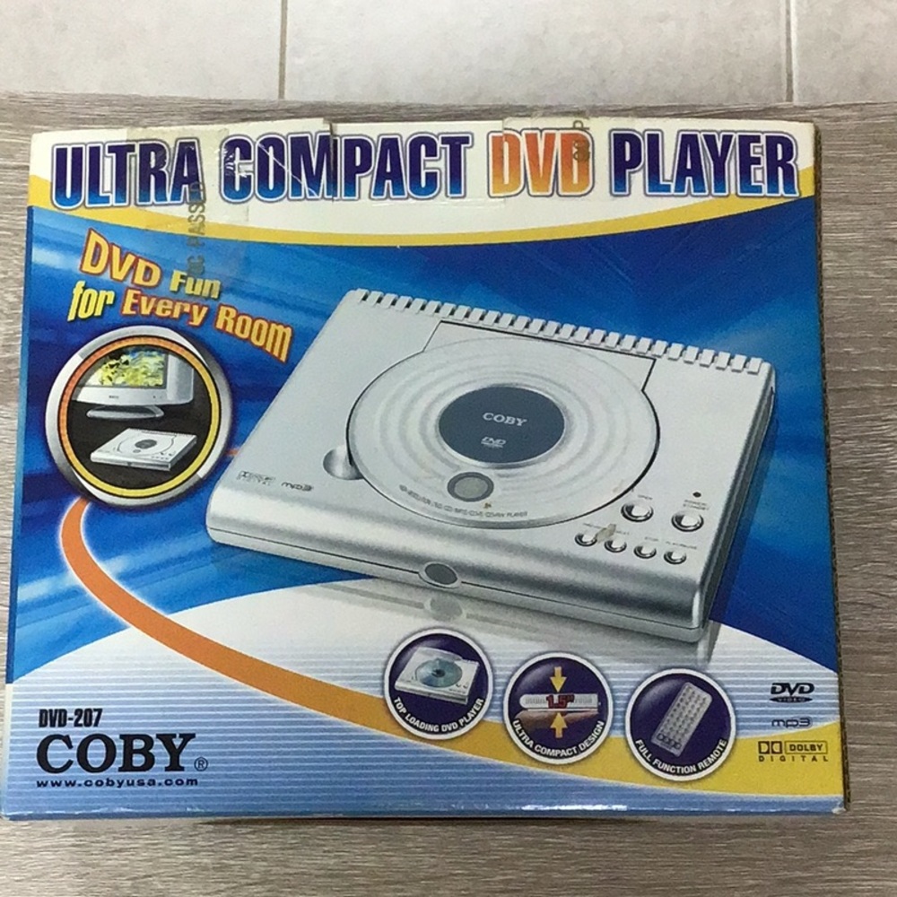 NEW COBY ULTRA COMPACT DVD PLAYER/CD/MP3PLAYER - Picture 2 of 14